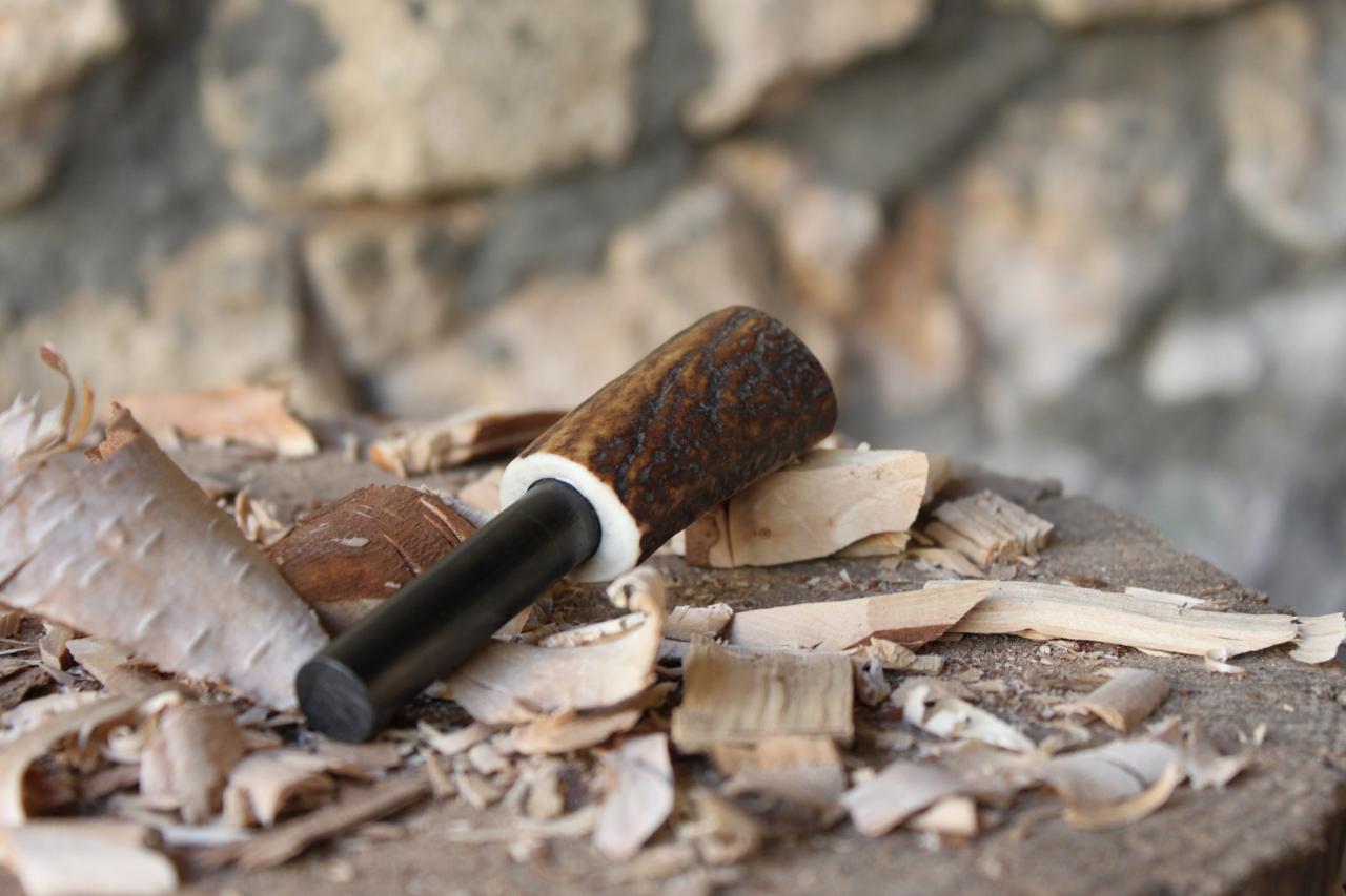 firesteel manche en corne de renne