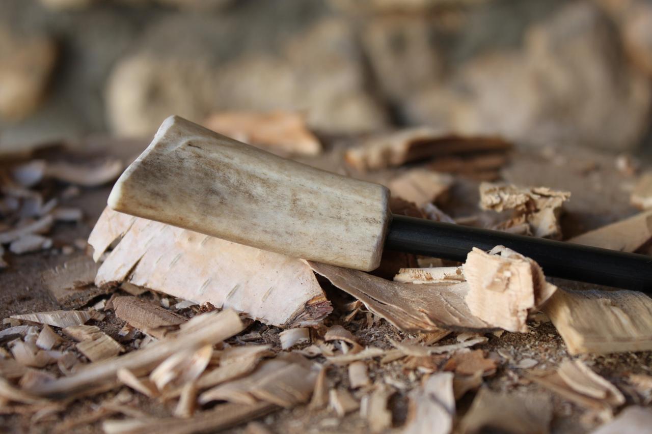 Firesteel manche bois de renne