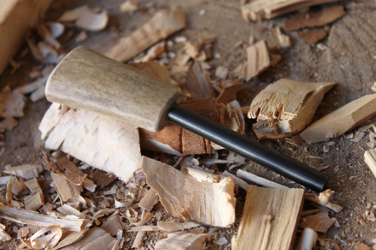 Firesteel manche corne de renne