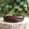 bracelet tresse en cuir