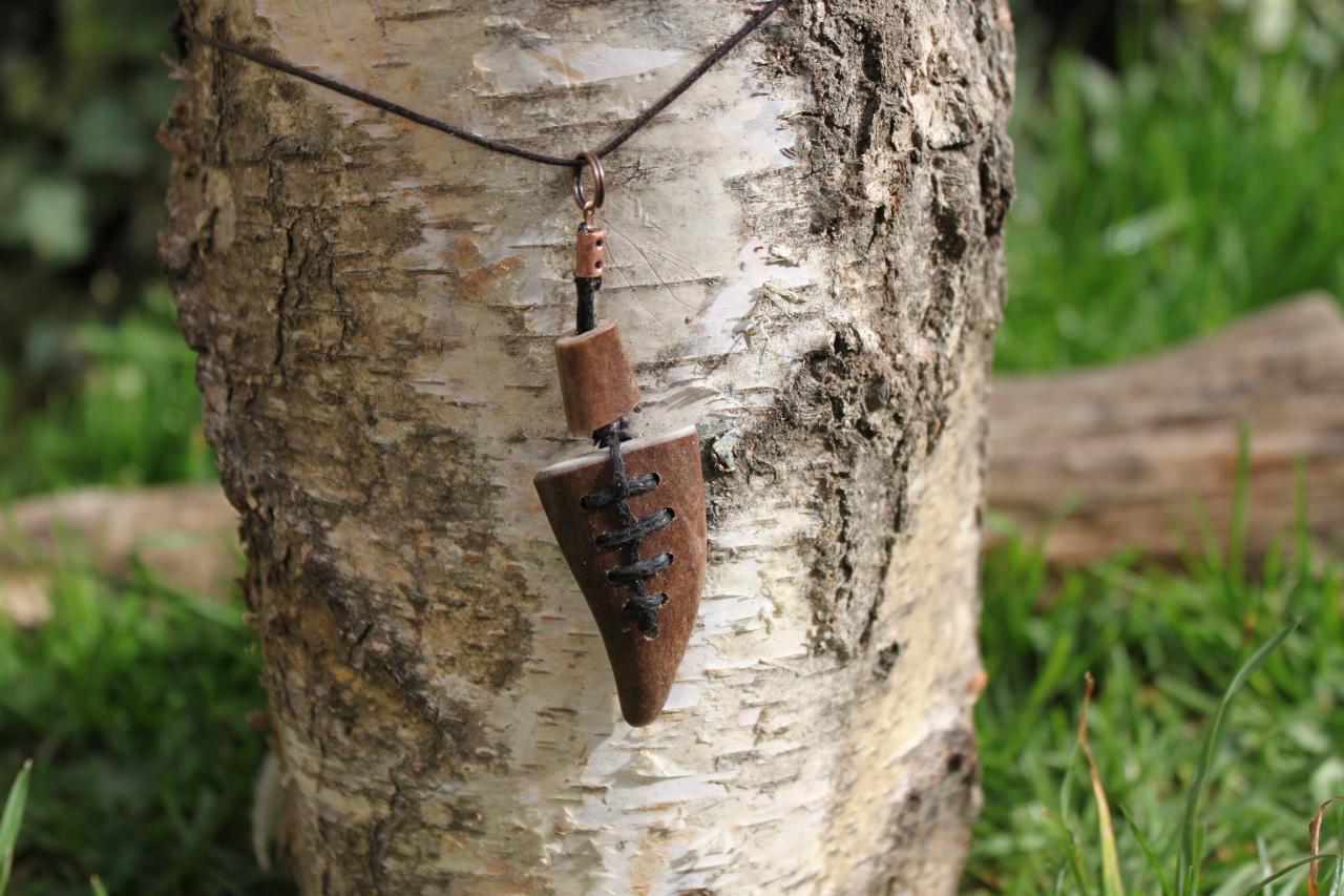 Pendentif en bois de renne