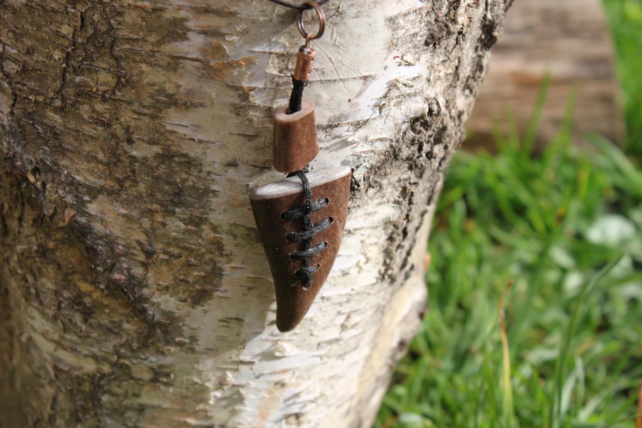 Pendentif en bois de renne