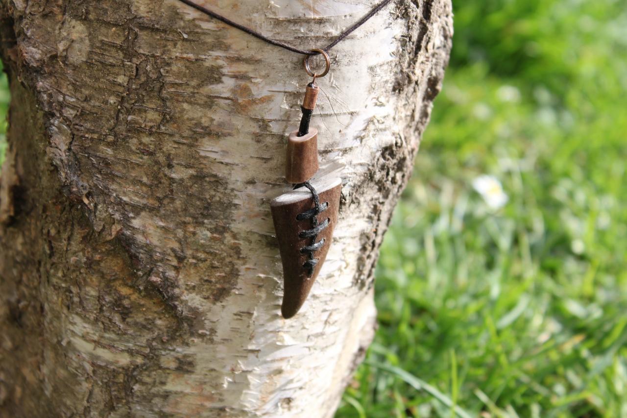 Pendentif en bois de renne