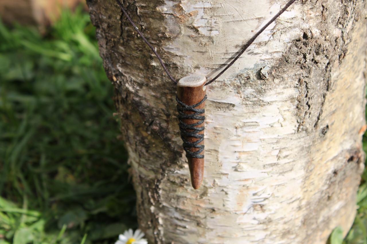 Pendentif en bois de renne