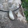 Pendentif en bois de renne et zebrano