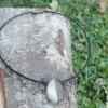 Pendentif en bois de renne et zebrano