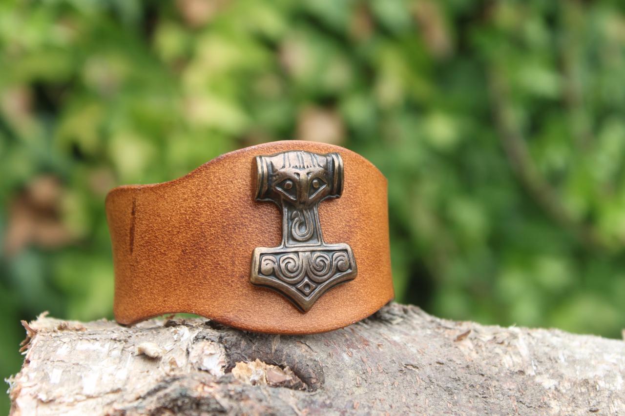 Bracelet symbole viking marteau de Thor
