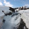 cascade dans la neige